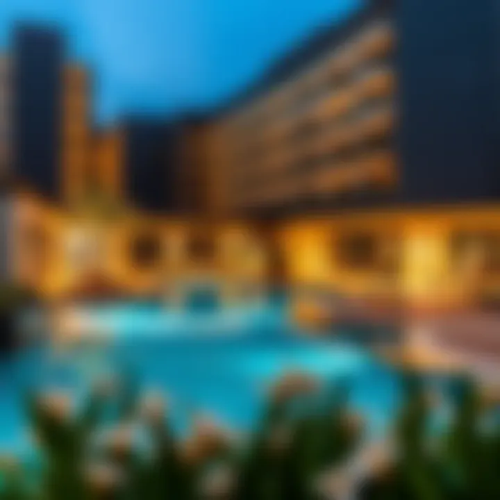 Luxurious amenities available at Vincitore Arjan, including a pool and fitness center