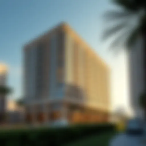 Contemporary Architectural Design of Wasl Port Views Building 8 A stunning view of Wasl Port Views Building 8 showcasing its contemporary architectural design