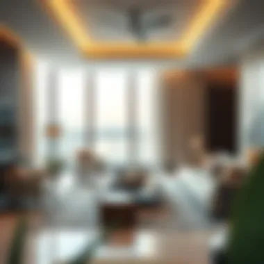 Elegant interior living space within one of the apartments at Wasl Port Views Building 8