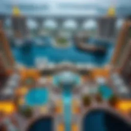 Aerial view showcasing the exquisite layout of Waters Edge.