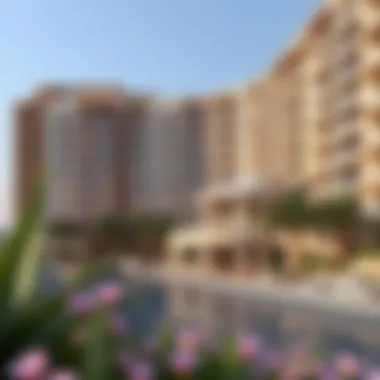 Architectural design of an elegant waterview apartment building