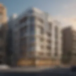 Stunning facade of Zahrat Al Nahda Building showcasing modern architecture